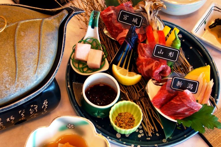 秋の味覚膳 3県牛食べ比べ