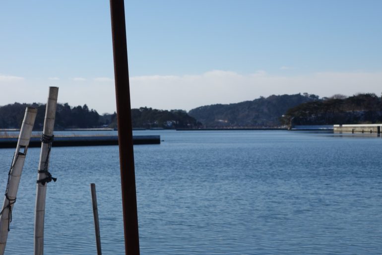 磯崎地区よりパレス松洲方面を望む