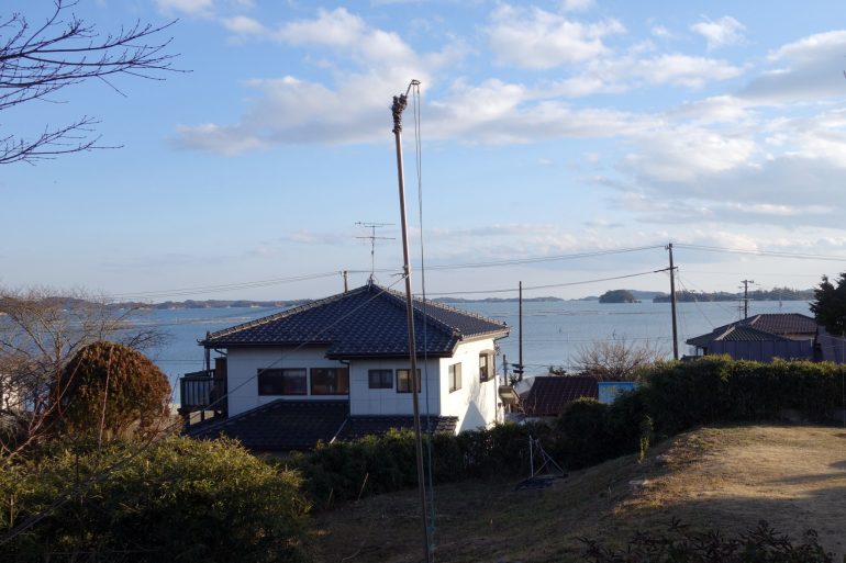 西の浜貝塚から見た松島の海