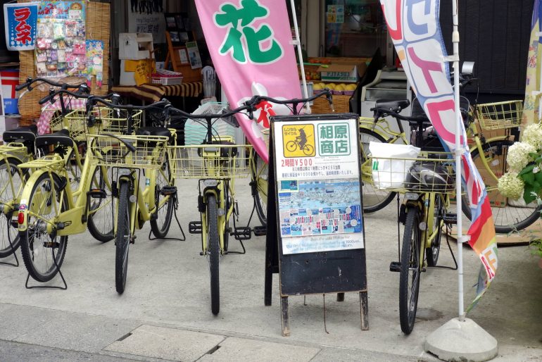あいはら商店さんのレンタルサイクル
