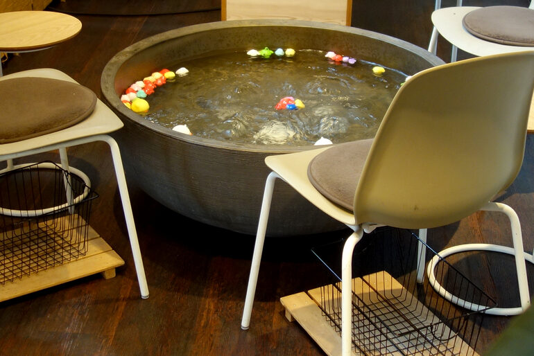 伊達かふぇの足湯